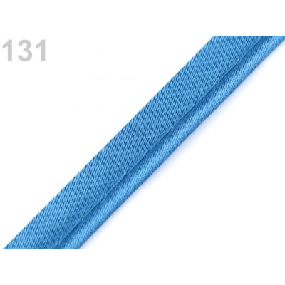 Prima-obchod Saténová paspulka / kédr šíře 10 mm, barva 131 modrá
