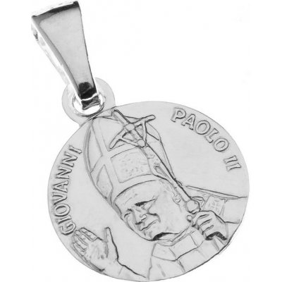 Argento Stříbrný přívěsek svatý Jan Pavel II. 85727