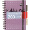 Poznámkový blok Pukka Pad projektový blok Metallic Executive A5, papír 80g fialový 100 listů
