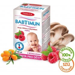 Terezia Company Baby Imun sirup s hlívou a rakytníkem příchuť malina 100 ml