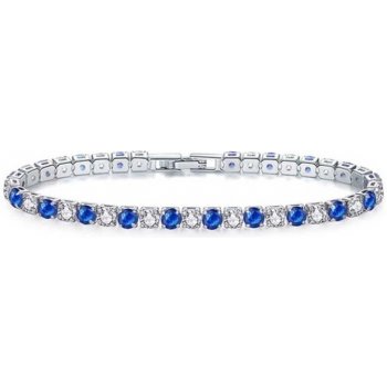 Sisi Jewelry náramek se zirkony Robertina Sapphire NR2041/17 Modrá