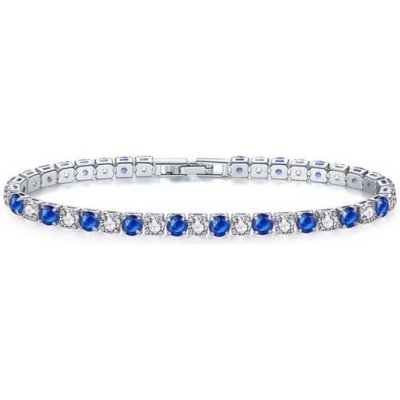 Sisi Jewelry náramek se zirkony Robertina Sapphire NR2041/17 Modrá