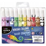 Derform Gelové voskové pastelky 10 barev vysouvací 469036 – Sleviste.cz