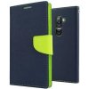 Pouzdro a kryt na mobilní telefon Samsung Pouzdro Mercury Fancy diářové Samsung J500 Galaxy J5 Navy / Lime