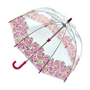 Fulton dětský průhledný holový deštník Funbrella 4 PRETTY PETALS C605