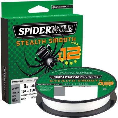 SpiderWire šňůra Stealth Smooth 12 Průhledná 150m 0,06mm 5,4kg – Zboží Dáma