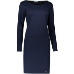 Elegantní šaty Bella 209-4 tmavě modrá – Zboží Mobilmania