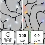 Emos D4AJ01 LED vánoční řetěz 2v1 venkovní i vnitřní studená bílá multicolor 10 m – Hledejceny.cz