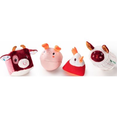 Lilliputiens set 4 chrastítek farma – Zboží Mobilmania