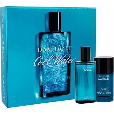 Davidoff Cool Water pro muže EDT 75 ml + deostick 75 ml dárková sada – Hledejceny.cz