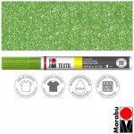 Marabu popisovač na textil zelený glitrový 3 mm – Zboží Dáma