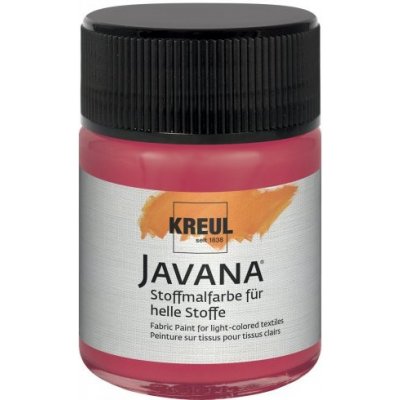 Kreul Barva na světlý textil Javana 50 ml Rubínová červená – Hledejceny.cz