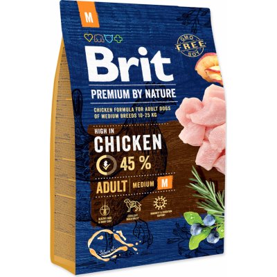 Brit Premium pro dospělé střední psy 3 kg – Sleviste.cz