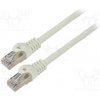 síťový kabel Lanberg PCF6-20CC-0025-S Patch, F/UTP, 6, lanko, CCA, PVC, 0,25m, šedý