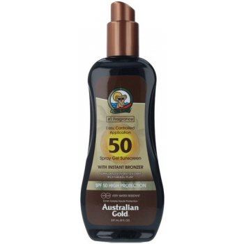 Australian Gold spray gel s bronzerem SPF50 237 ml