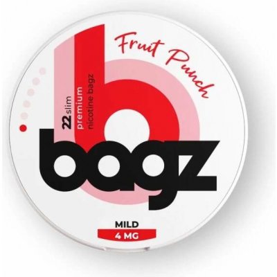Bagz FRUIT PUNCH Ovocný punč 4 mg 22 sáčků – Zboží Dáma Bagz FRUIT PUNCH Ovocný punč 4 mg 22 sáčků – Zboží Dáma