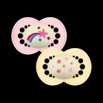 Mam dudlík Original Night Yellow/ Pink 2 ks – Hledejceny.cz