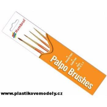 Humbrol Palpo Brush Pack AG4250 sada štětců velikost 000/0/2/4