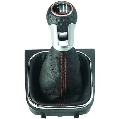 PROTEC Řadící páka s manžetou, VW Golf V 2003 - 2008 6st červené prošití I. – Sleviste.cz