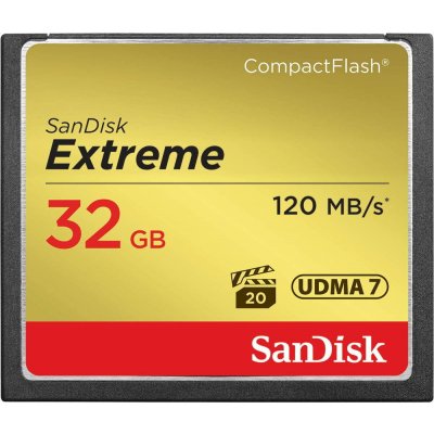 SanDisk CompactFlash Extreme 32 GB UDMA7 SDCFXSB-032G-G46 – Zbozi.Blesk.cz