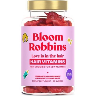 Bloom Robbins LOVE is in the HAIR Healthy hair gummies žvýkací kostičky na vlasy 60 ks – Zboží Mobilmania