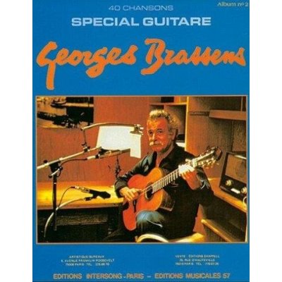 Georges Brassens Spécial Guitare Album N°2 40 Chansons noty, akordy na kytaru – Zbozi.Blesk.cz