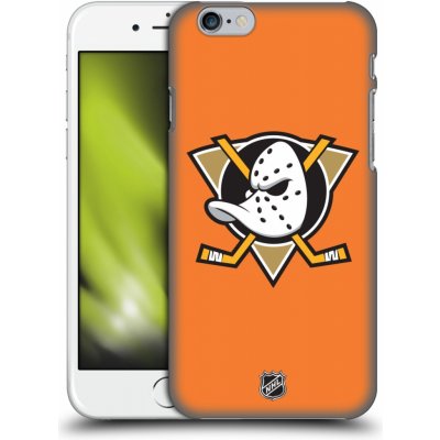 Pouzdro HEAD CASE Apple Iphone 6/6S Hokej NHL - Anaheim Ducks - Oranžové pozadí – Zboží Mobilmania