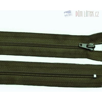 Zip spirálový 3mm nedělitelný 10 cm tmavě zelená – Zboží Mobilmania