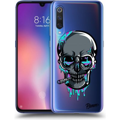 Pouzdro Picasee silikonové Xiaomi Mi 9 - EARTH - Lebka 3.0 čiré