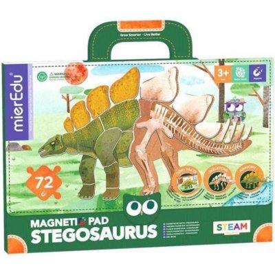 MierEdu magnetická tabulka Dino sauři Stegosaurus – Zboží Mobilmania