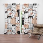 Sablio Závěs Roztomilá zvířátka: 2ks 140x250cm – Hledejceny.cz