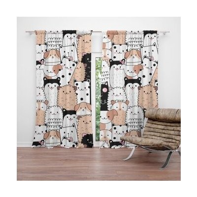 Sablio Závěs Roztomilá zvířátka: 2ks 140x250cm – Hledejceny.cz