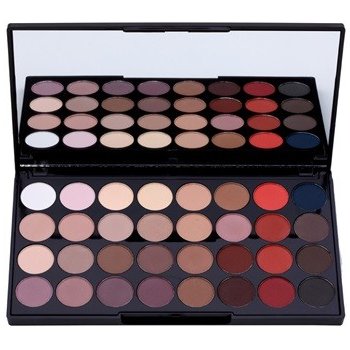 Makeup Revolution Flawless Matte 2 paleta očních stínů se zrcátkem 32 Ultra Professional Eyeshadows 20 g