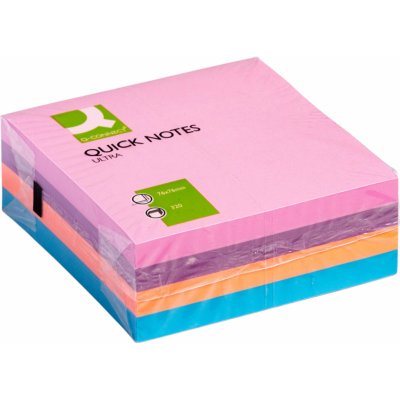 Bločky Q-Connect 76 x 76 mm - ultra barevné, 4 barvy – Hledejceny.cz