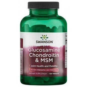 Swanson Glukosamin Chondroitin i MSM 120 tablet