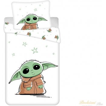 Jerry Fabrics povlečení bavlna Star Wars Baby Yoda 140x200 70x90