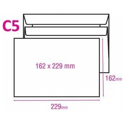 Obálka C5, bílá 162x229 mm, samolepící – Zboží Živě