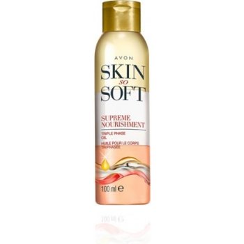 Avon Skin So Soft vyživující třífázový tělový olej 100 ml