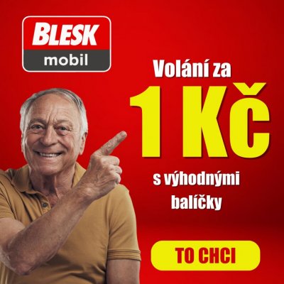 BLESKmobil Předplacená SIM karta za 150 Kč s kreditem 150 Kč – Zboží Živě