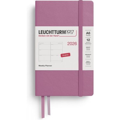 Weekly Planner 2026 Pocket A6 Dusty Rose – Zbozi.Blesk.cz