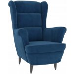 vidaXL 328083 relaxační modré samet – Zboží Dáma