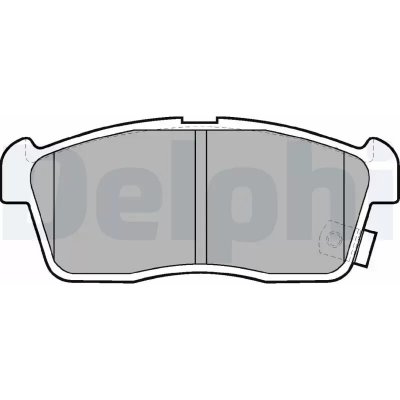 DELPHI Sada brzdových destiček DF LP1442 – Zbozi.Blesk.cz