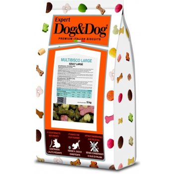 Dog&Dog Expert Multibisco velké sušenky 15 kg