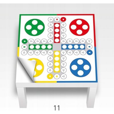 DumDekorace Hrací nálepka na stůl člověče nezlob se 54 x 54 cm – Zboží Mobilmania