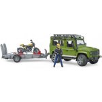 Bruder 2587 Land Rover Defender figurka myslivce a psa – Zbozi.Blesk.cz