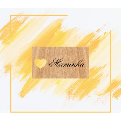 Dřevěné jmenovky - Cor - 90 x 50 mm, Gabon – Zboží Mobilmania