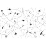 Podložka na stůl PP 60 x 40 cm planes – Sleviste.cz