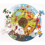 Bigjigs Toys Kulaté podlahové puzzle Čtyří roční období 50 dílků – Zboží Mobilmania