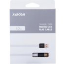 Avacom DCUS-MIC-40W USB - Micro USB, 40cm, bílý