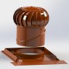 HPi Set 1 pro šikmou střechu s ventilační turbínou Lomanco BIB 12 a univerzální základnou černá